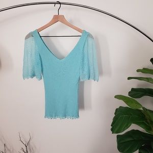 Trina Turk Turquoise Top